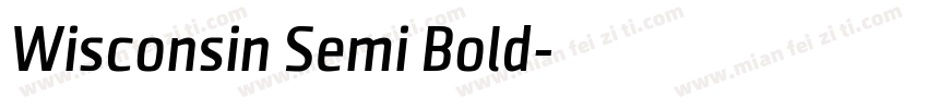 Wisconsin Semi Bold字体转换